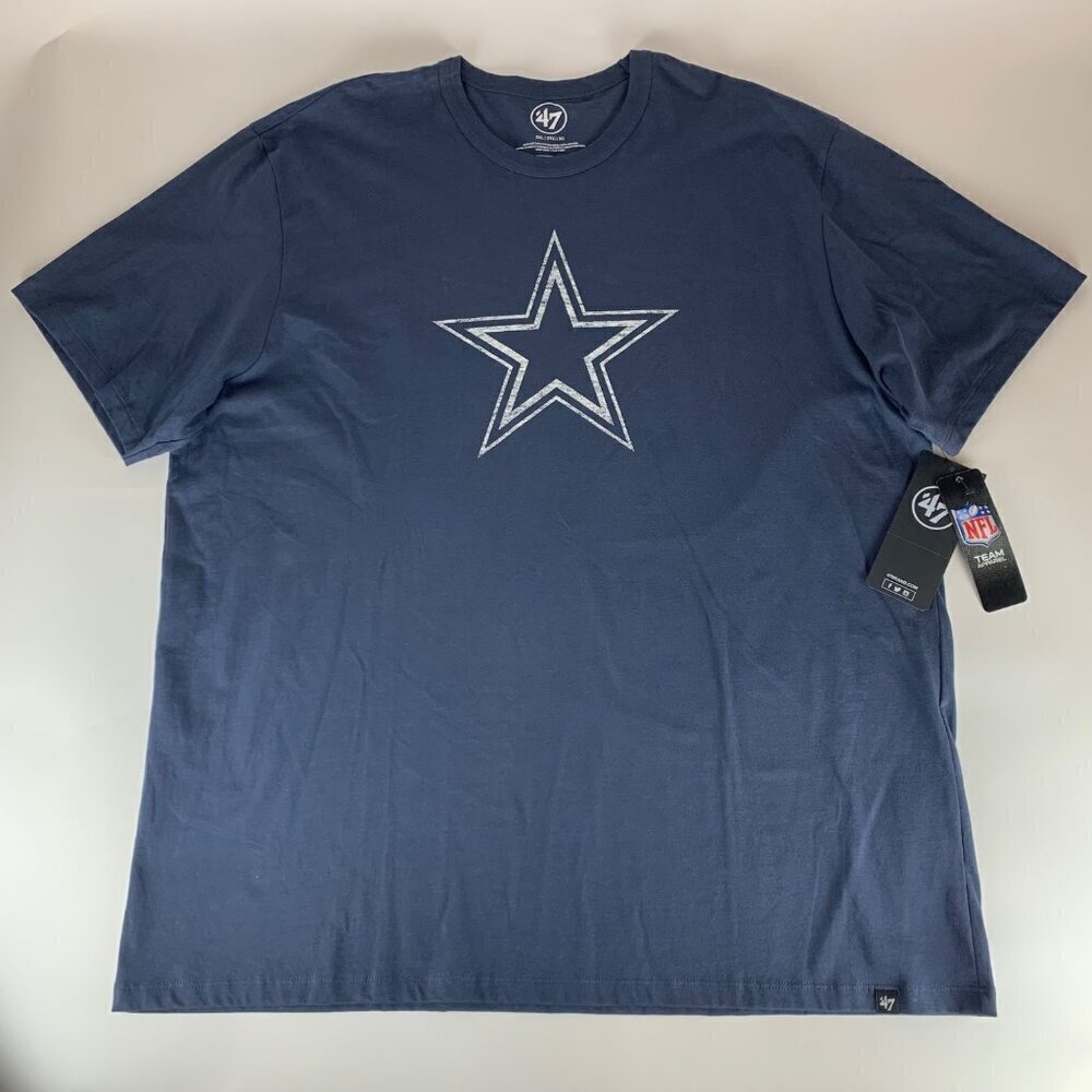 Dallas Cowboys NFL Navy Blue 47 Brand Short Sleeve Shirt Mens 3XL New READ
